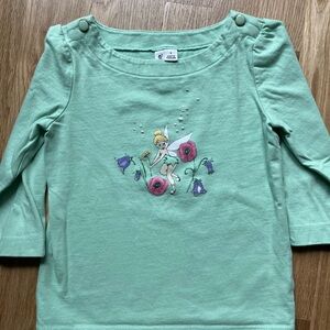 Janie and Jack Green Tee Disney
